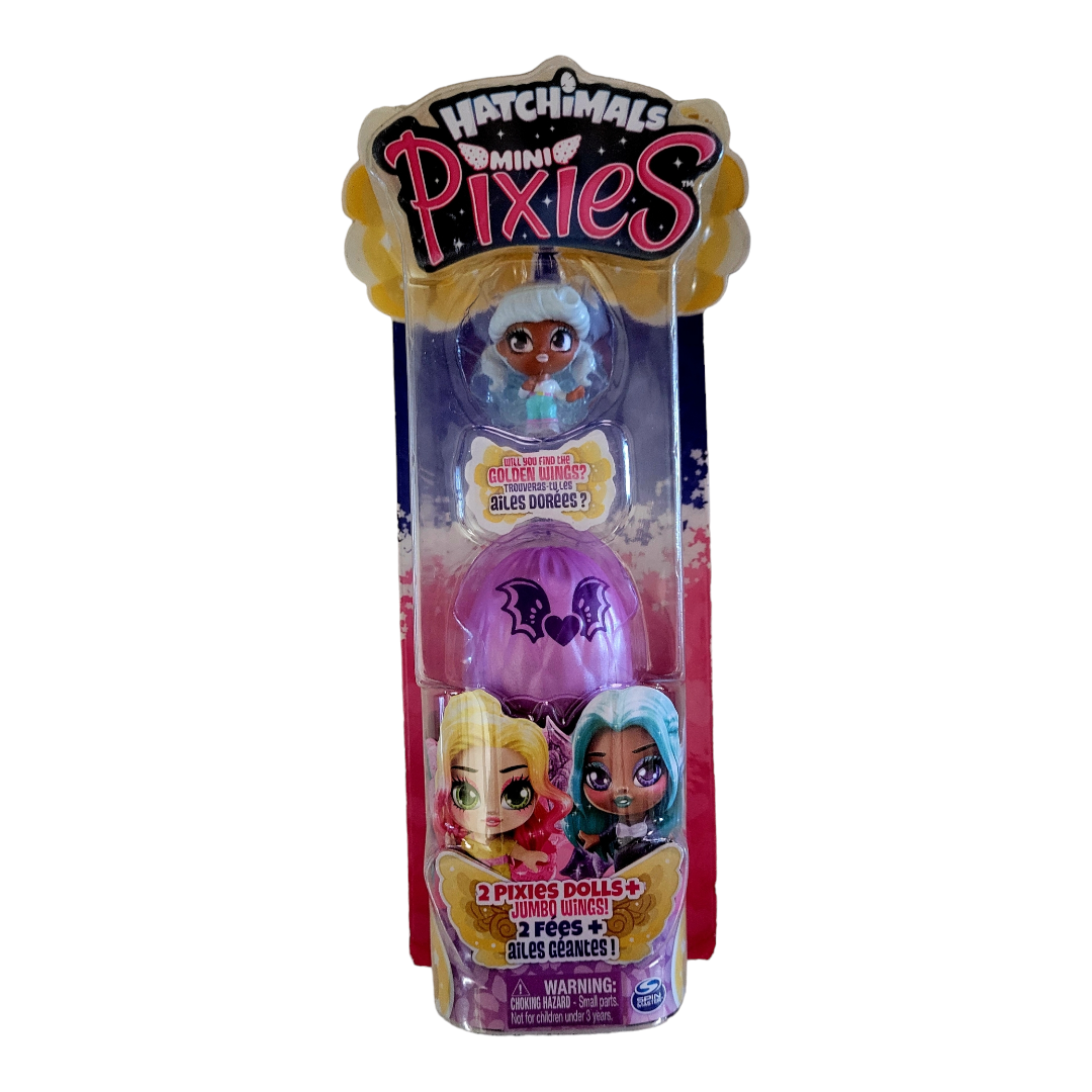 NEW *Collection of (4) Hatchimals & Mini Pixies (2 Pixies Dolls + Jumbo Wings)