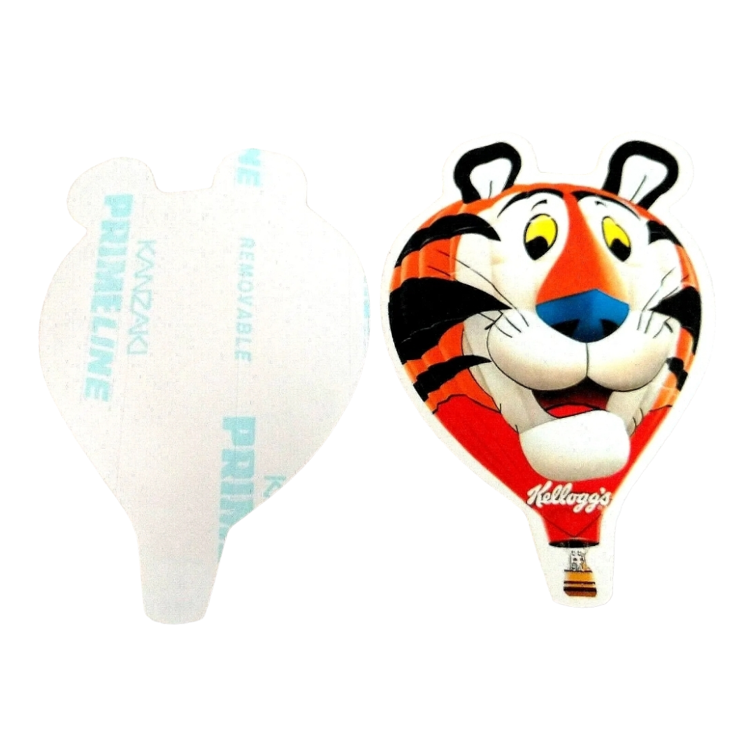 TWO *Tony The Tiger Kelloggs Frosted Flakes Hot Air Balloon Stickers New 1980s
