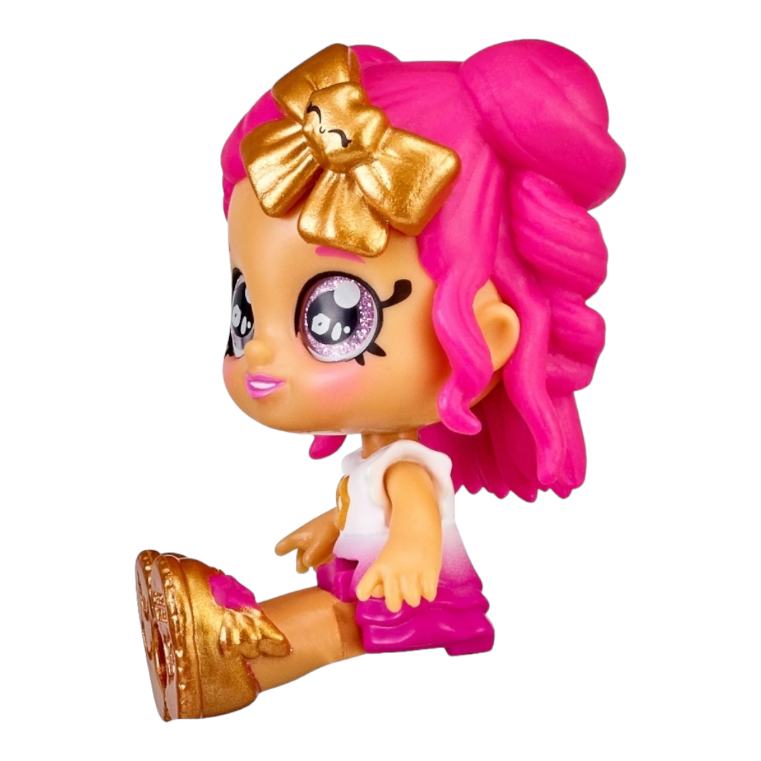 NEW *Kindikids Minis "Lippy Lulu" Poseable Bobble Head w/ Glittery Eyes (Season 1)