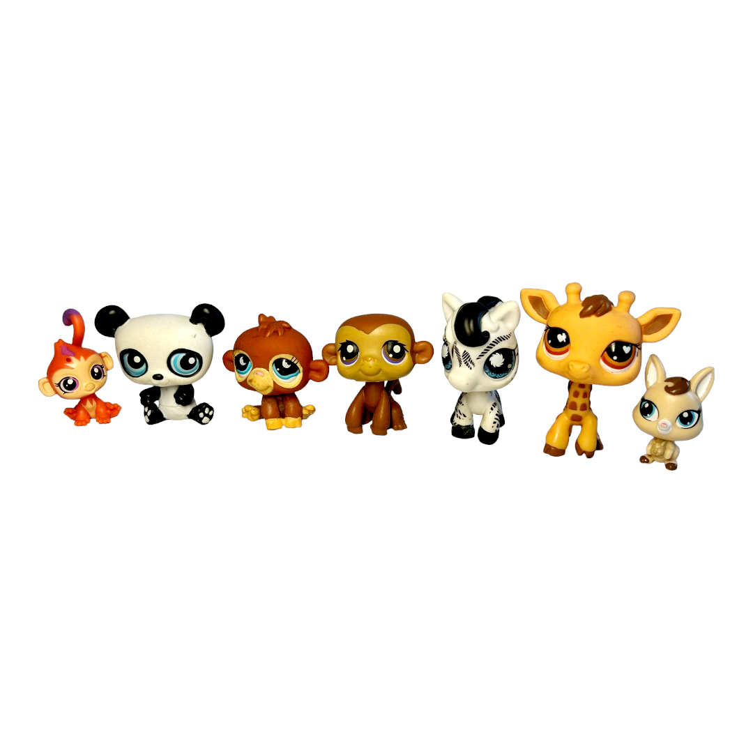 Seven (7) *Adorable Littlest Pet Shop Zoo Animals