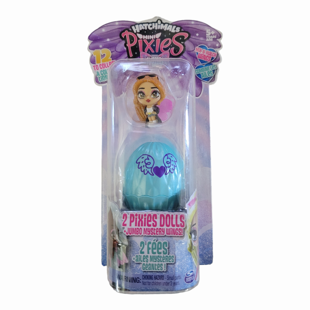 NEW *Collection of (3) Hatchimals & Mini Pixies (2 Pixies Dolls + Jumbo Wings)