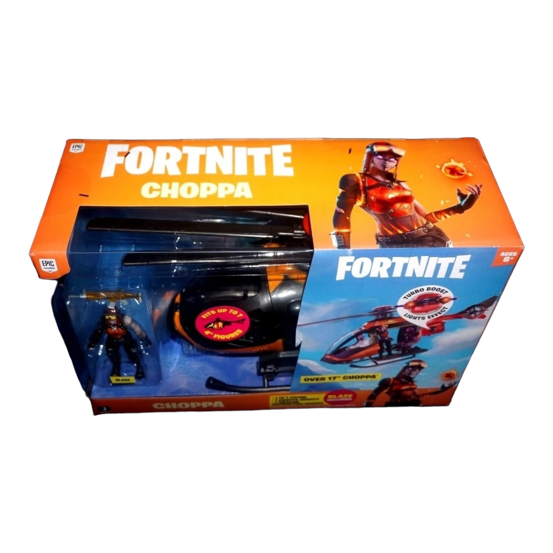 NEW *Fortnite Choppa w/ Blaze Helicopter Jazwares 4" Action Figure (2021)