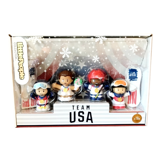 NEW *Fisher-Price Little People Collector TEAM USA 2022 WINTER OLYMPICS