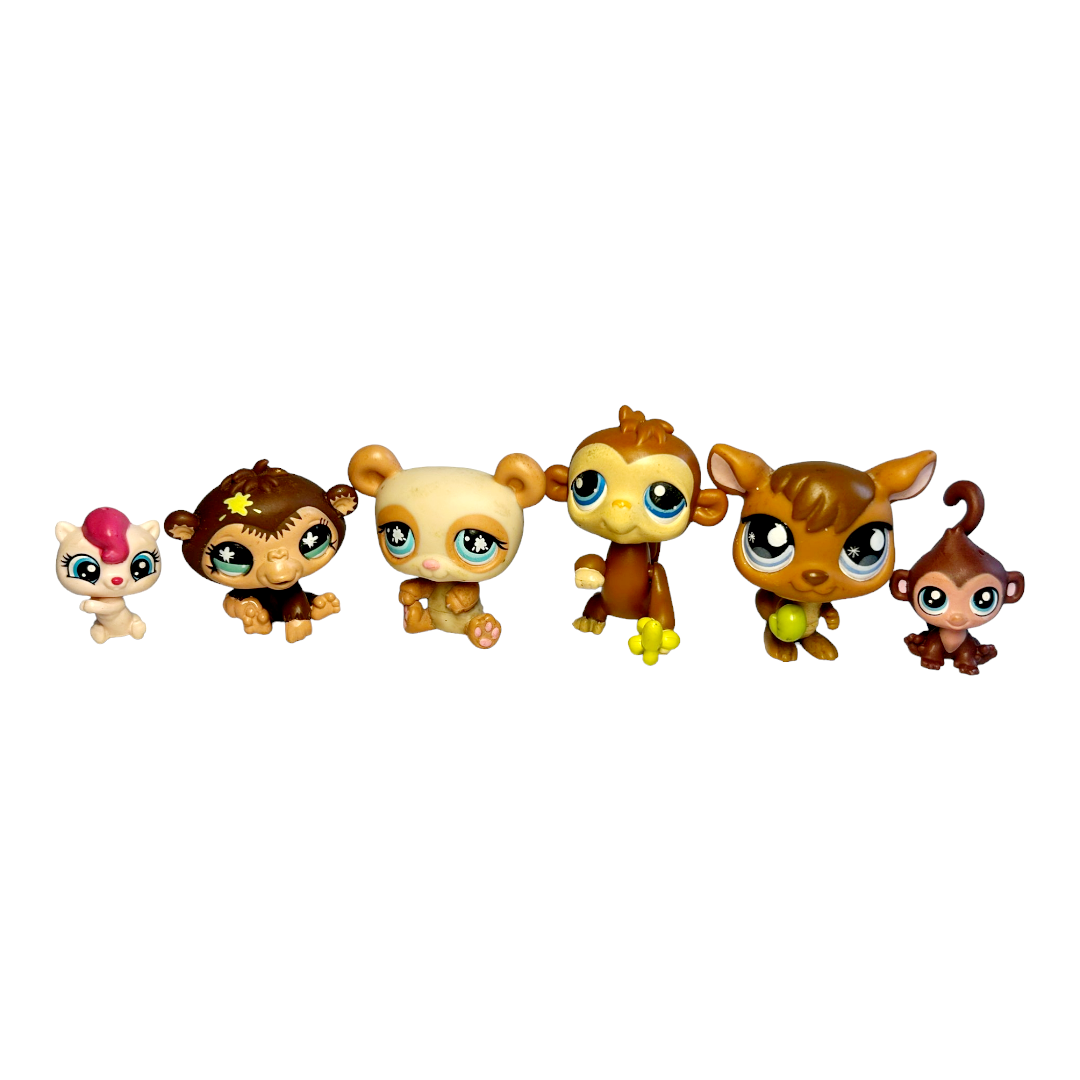 Six (6) *Adorable Littlest Pet Shop ZOO Animals