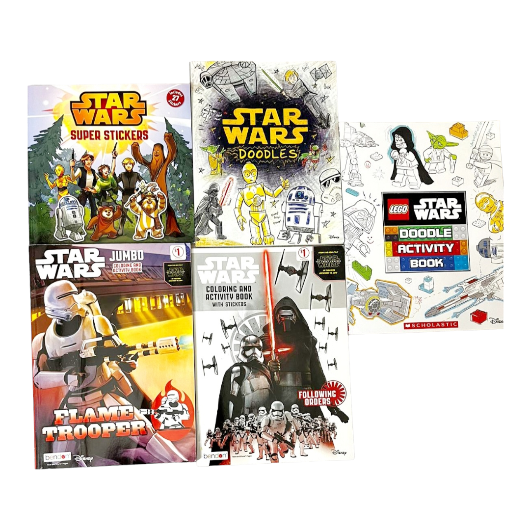 Collectible Star Wars "Story Time Tin" Activity, Doodles, Stickers, Books, and more!
