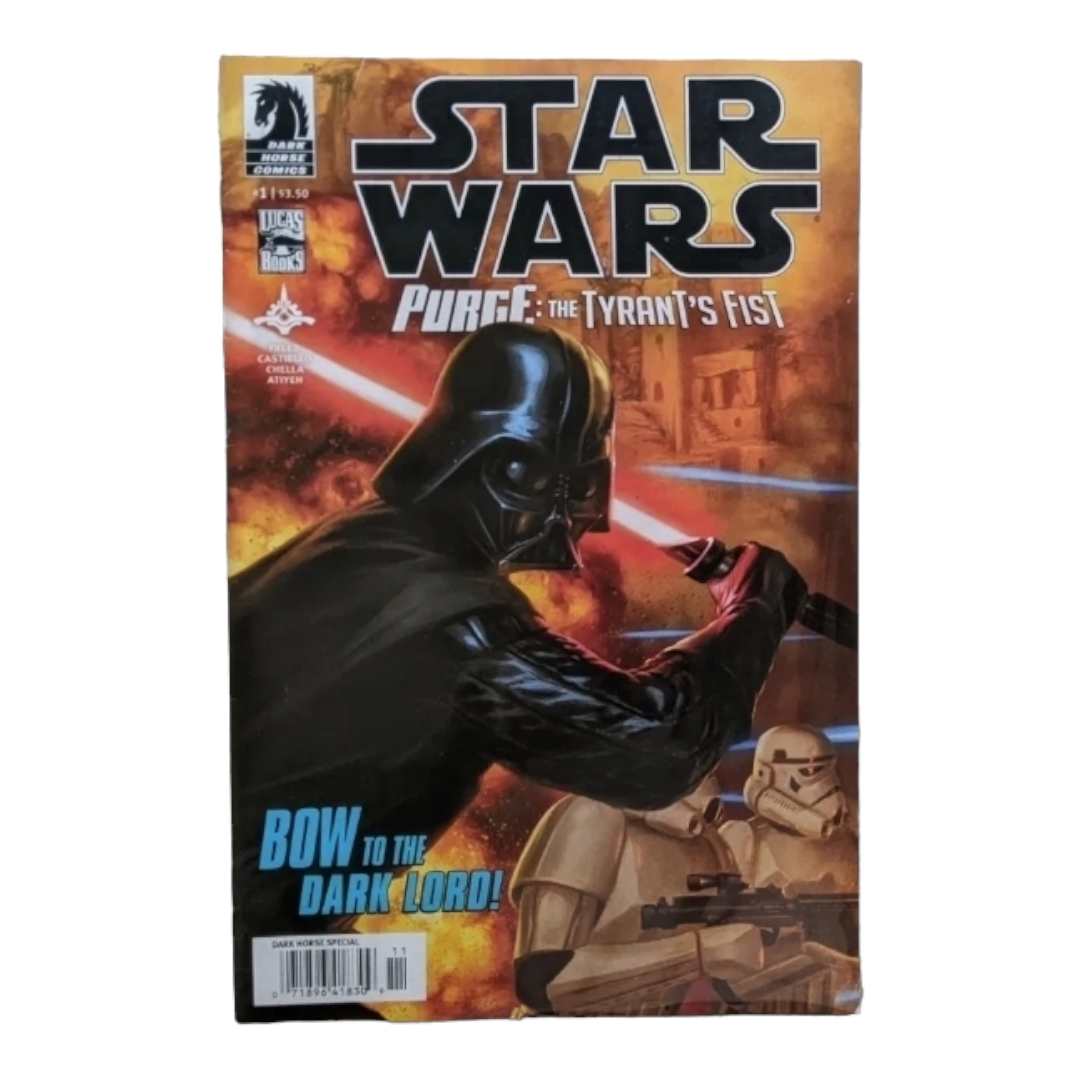 Three (3) *Star Wars Dark Horse Comic Books #1, 3, 4 Bag/Board