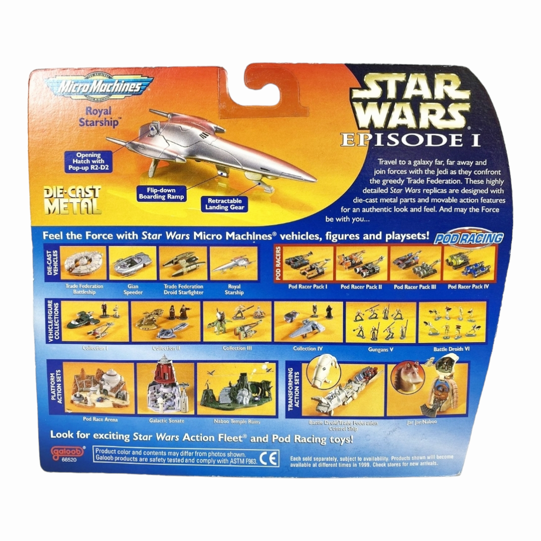 NEW *Star Wars Episode 1 Micro Machines Die-Cast Vehicle Royal Starship  Galoob