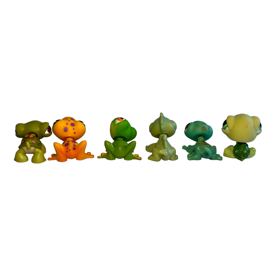 Six (6) *Adorable Littlest Pet Shop REPTILE Animals