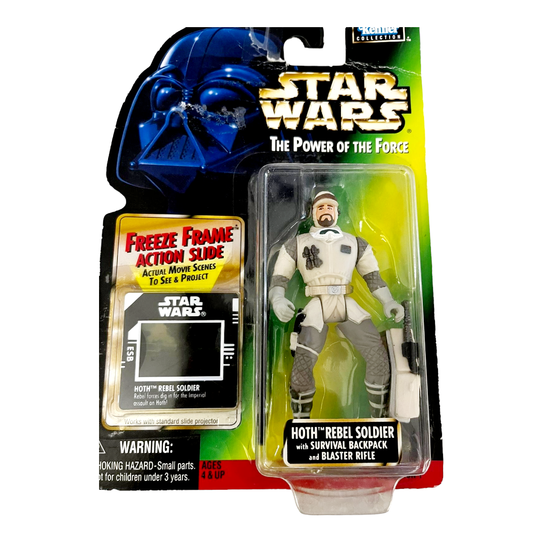 NEW *Star Wars Power of the Force HOTH REBEL SOLDIER Action Figure Freeze Frame Slide