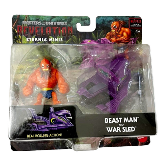 NEW *Masters of the Universe Revelation! Eternia Minis (Beast Man & War Sled)