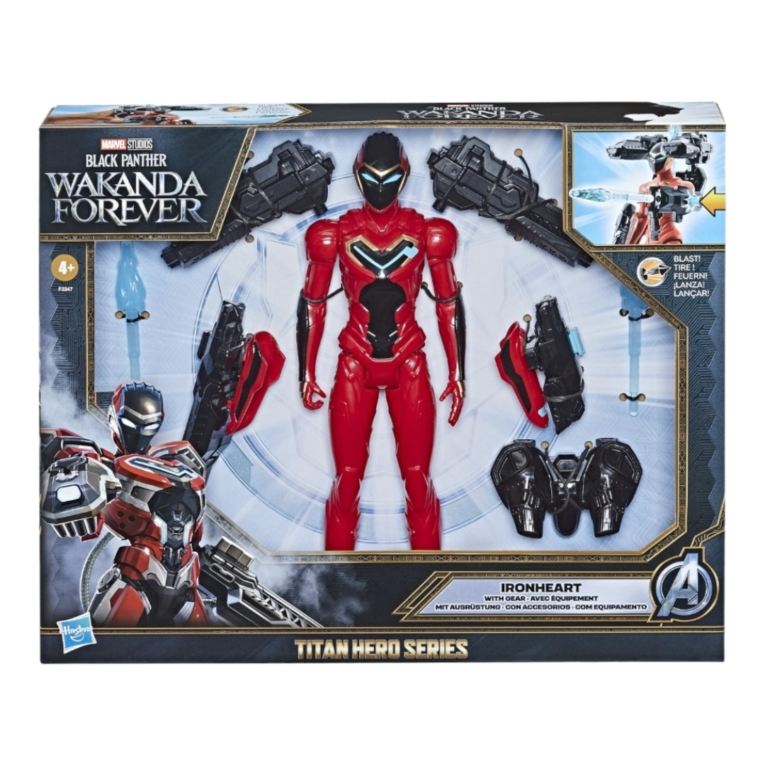 NEW *Hasbro Wakanda Forever Marvel Black Panther Iron/Heart w/ Gear Titan Hero Series