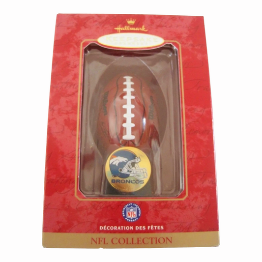 NEW *Hallmark Keepsake Ornament Denver Broncos Football NFL Collection 2000