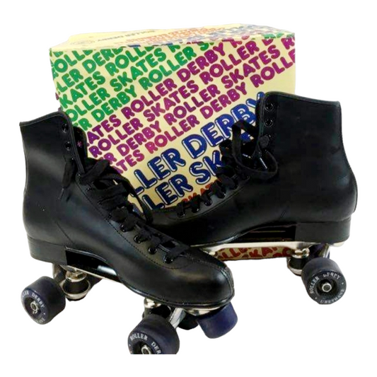 NEW *Roller Derby Urethane Black Roller Skates (Size 10) Model #U360 in Original Box