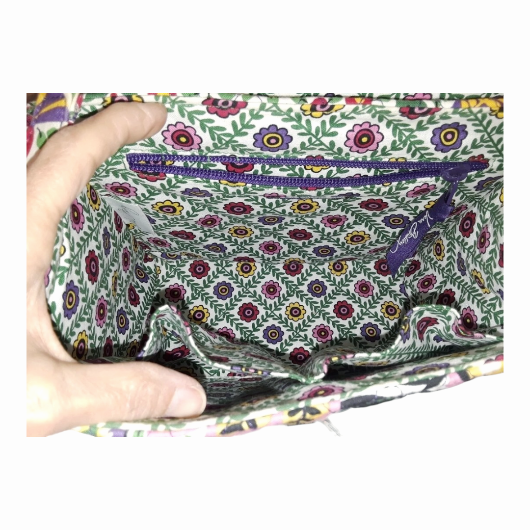 New *Vera Bradley Julia Top Handle Handbag Shoulder Strap Purse Viva La Vera Retired Colorful