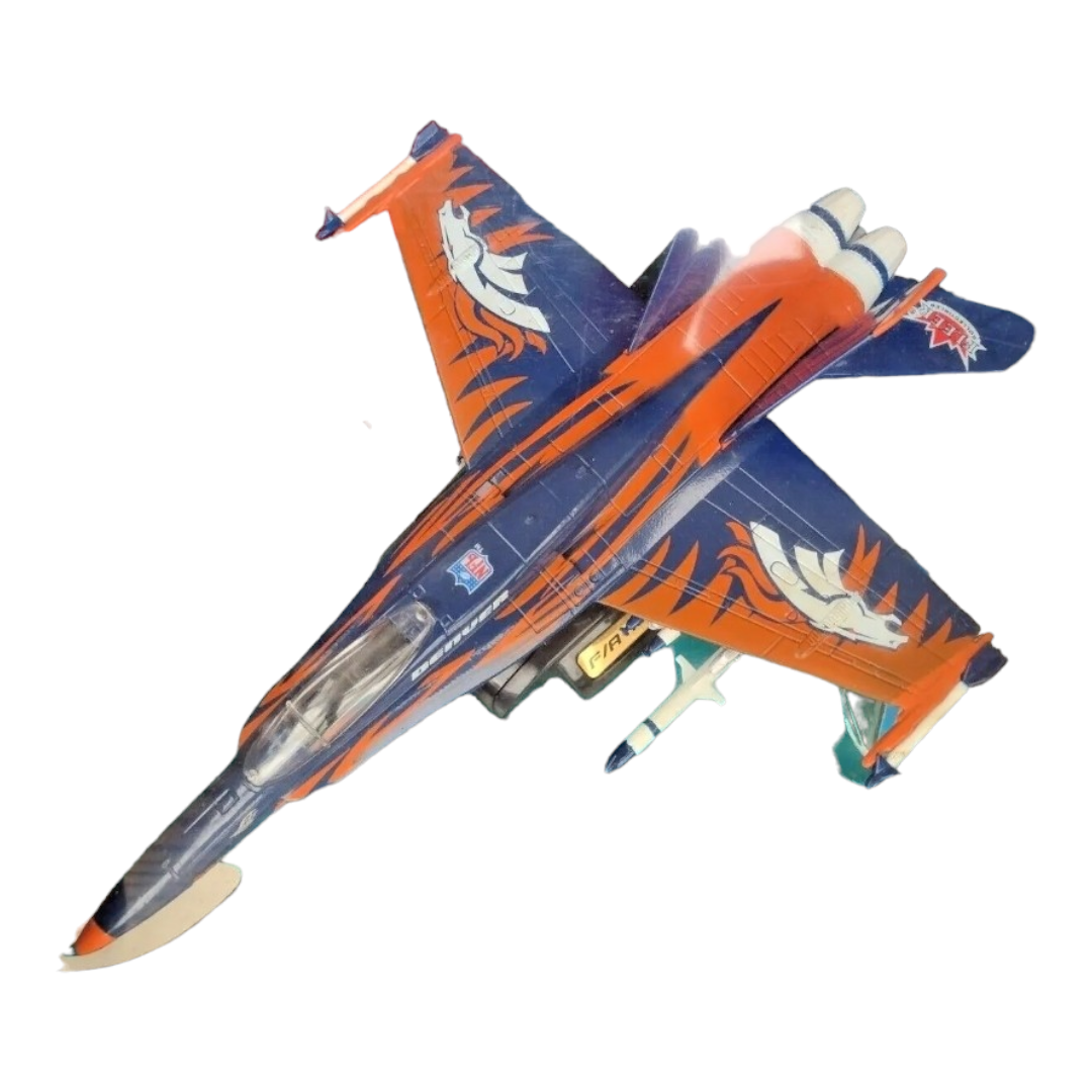 New *2004 NFL Limited Edition Team Collectible F-18 Hornet - Denver Broncos