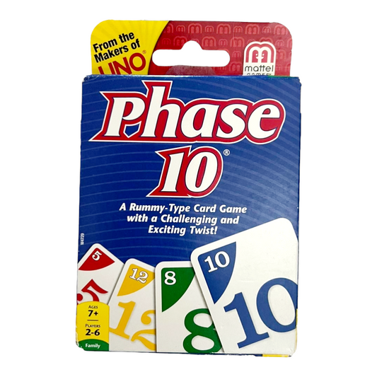 NEW *Phase 10 (Rummy-Type Card w/ a Twist) Mattel Game