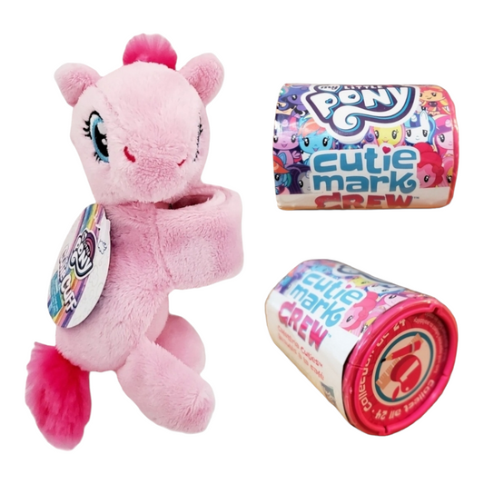 New *My Little Pony Cutie Cuff Plush Slap Band (Pink) 6" Bracelet & Crew Blind Pack