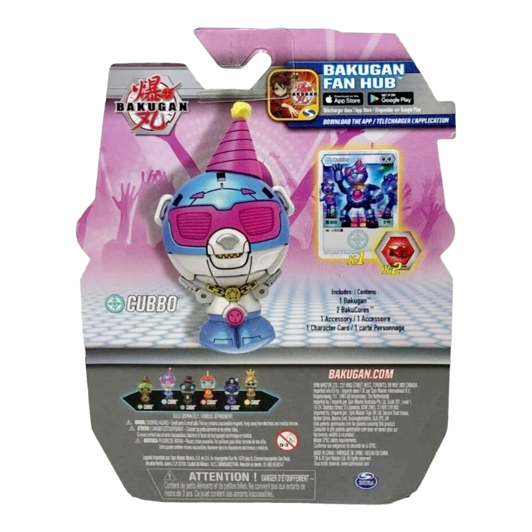 NEW *Bakugan 2021 Darkus Party Cubbo Pack 2" Core Collectible Action Figure/Card