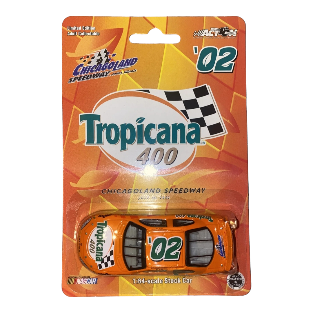 NEW *Tropicana 400 Chicagoland Speedway 2002 Nascar Stock Car (1:64 Scale)