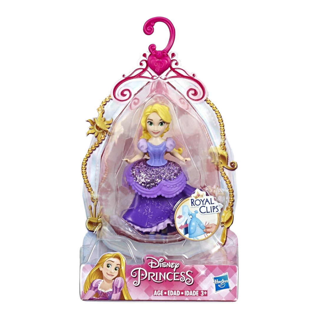 NEW *Disney "Princess Rapunzel" Doll Glittery Purple One-Clip Dress + Jewelry Set
