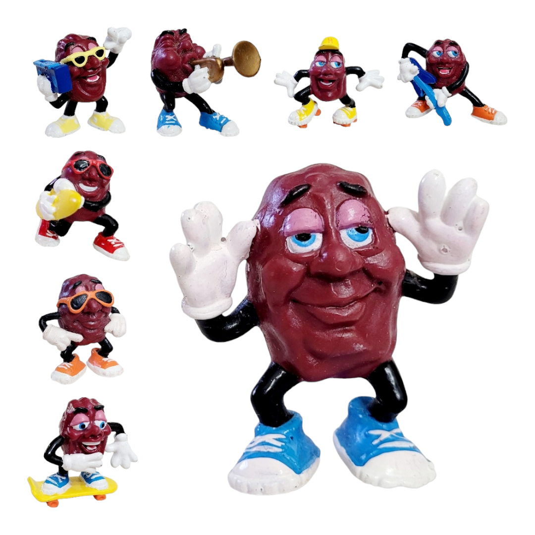 Lot of 8 *California Raisin Figures (1980s)