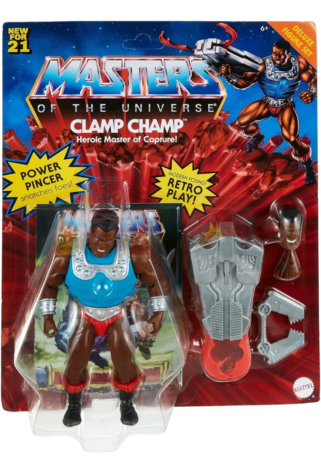 NEW *Masters of the Universe  'Clamp Champ' Heroic Master of Capture Action Figure (2021)