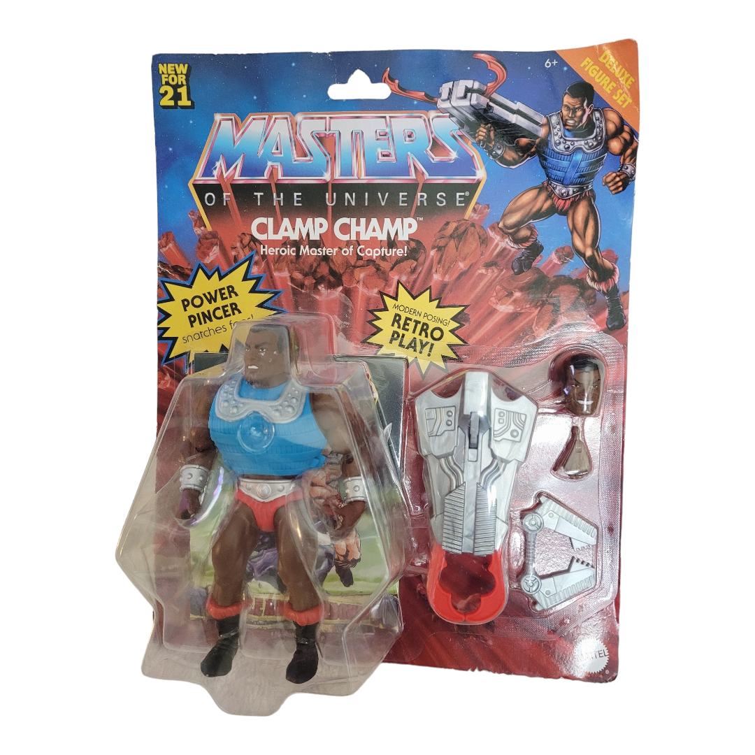 NEW *Masters of the Universe  'Clamp Champ' Heroic Master of Capture Action Figure (2021)