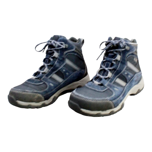 Men's Blue Suede LL Bean Trail Model Ankle Boots (Size 8 Wide) TEK 2.5 Waterproof