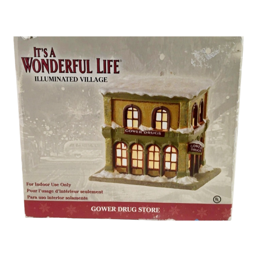 It's A Wonderful Life (Illuminated Village) "Grower Drug Store" Figure w/ Box