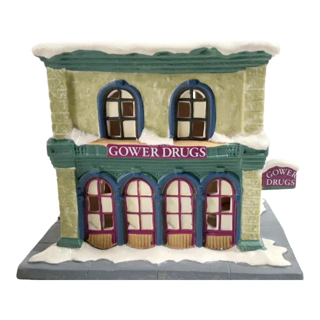 It's A Wonderful Life (Illuminated Village) "Grower Drug Store" Figure w/ Box