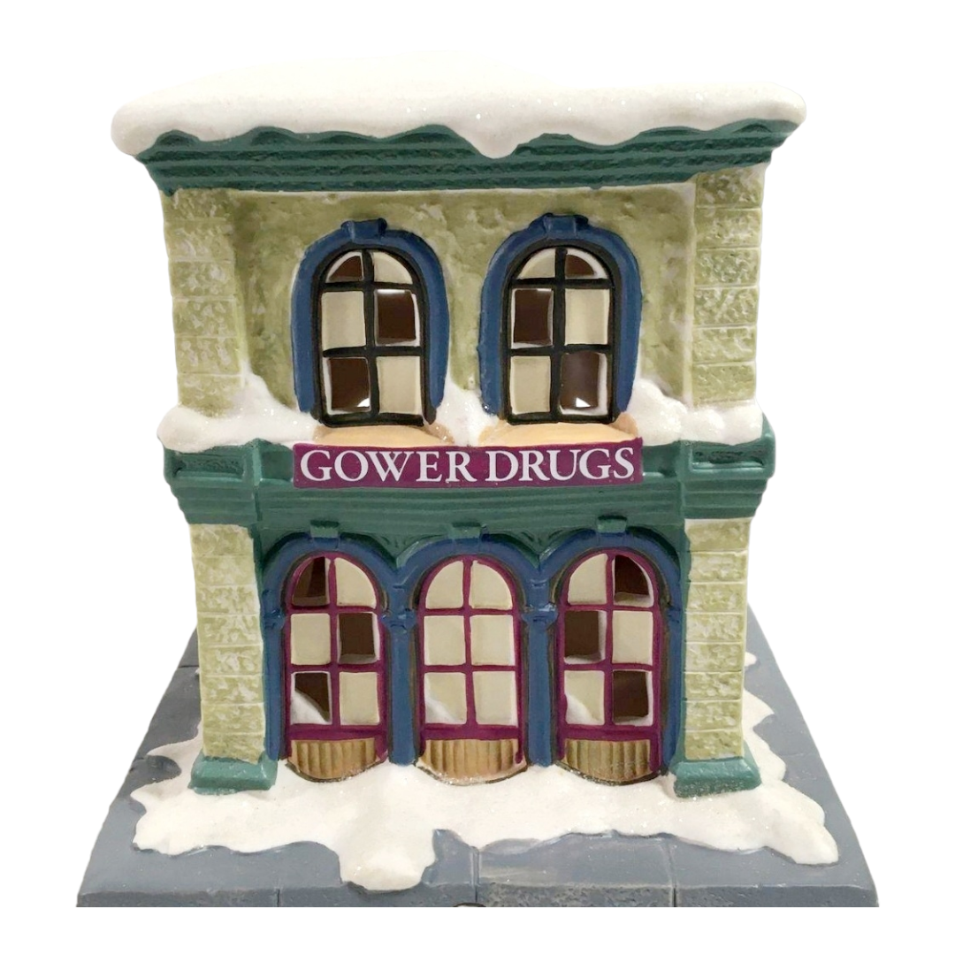 It's A Wonderful Life (Illuminated Village) "Grower Drug Store" Figure w/ Box