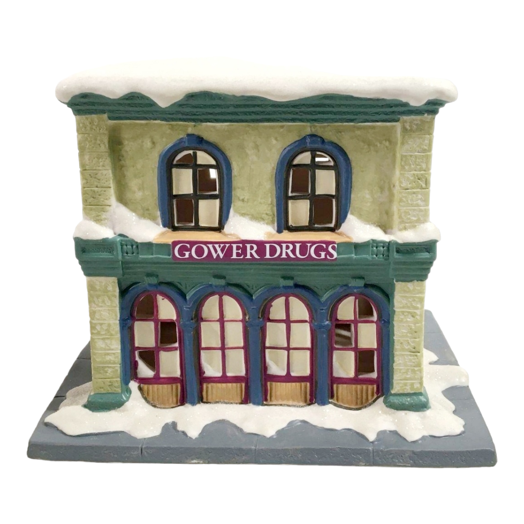 It's A Wonderful Life (Illuminated Village) "Grower Drug Store" Figure w/ Box