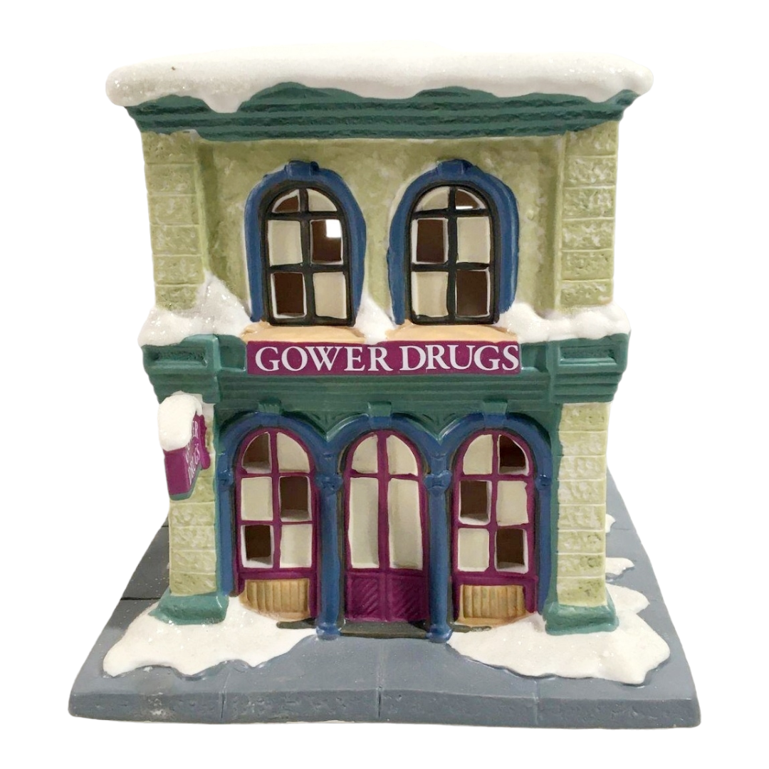 It's A Wonderful Life (Illuminated Village) "Grower Drug Store" Figure w/ Box