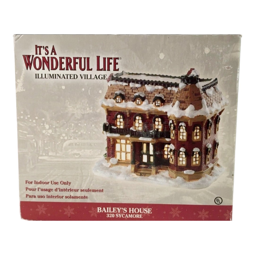 It's A Wonderful Life (Illuminated Village) "Bailey's House" Figure w/ Box