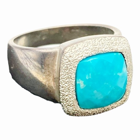 Nice *Sterling Silver .925 & Turquoise Ring (Artist Carolyn Pollack) Size 7