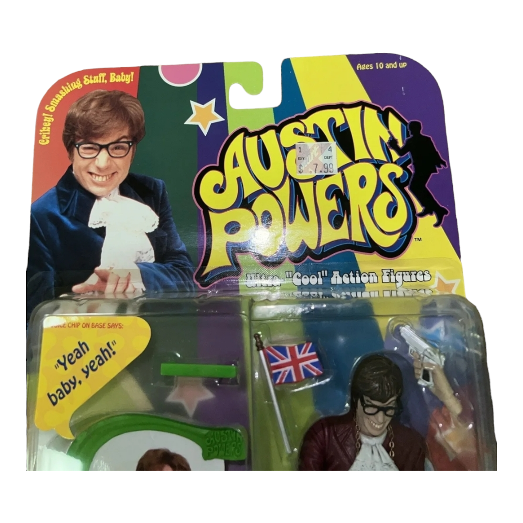 New *Austin Powers Talking Action Figure McFarlane Toys 1999 Series 1 New Lines