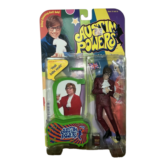New *Austin Powers Talking Action Figure McFarlane Toys 1999 Series 1 New Lines