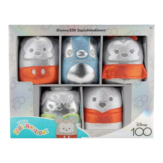 New *Squishmallows 5" Disney 100th Anniversary Limited Edition 5-Pack NIB