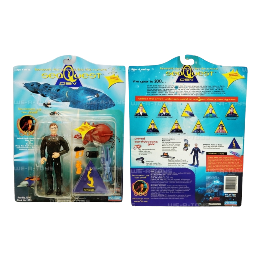 Complete Set of 9 Vtg. "SeaQuest DSV" Action Figures 1993 Playmates