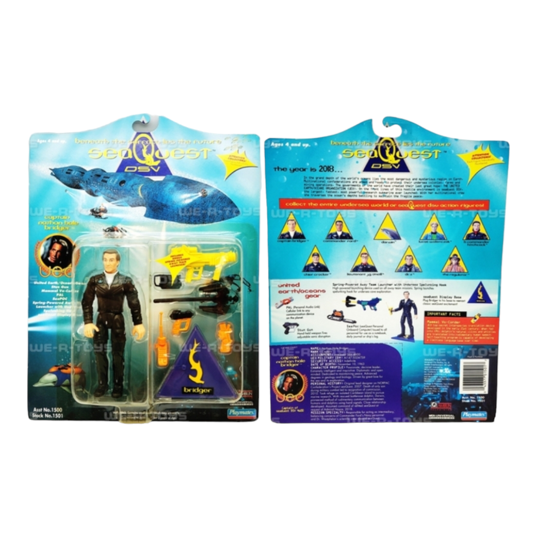 Complete Set of 9 Vtg. "SeaQuest DSV" Action Figures 1993 Playmates