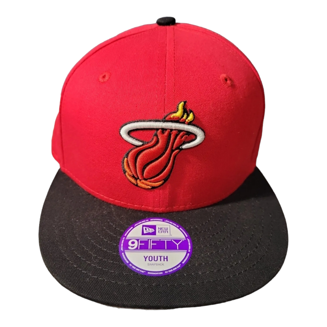 New Era 9Fifty NBA Miami Heat Basketball HWC Youth Adjustable Snapback