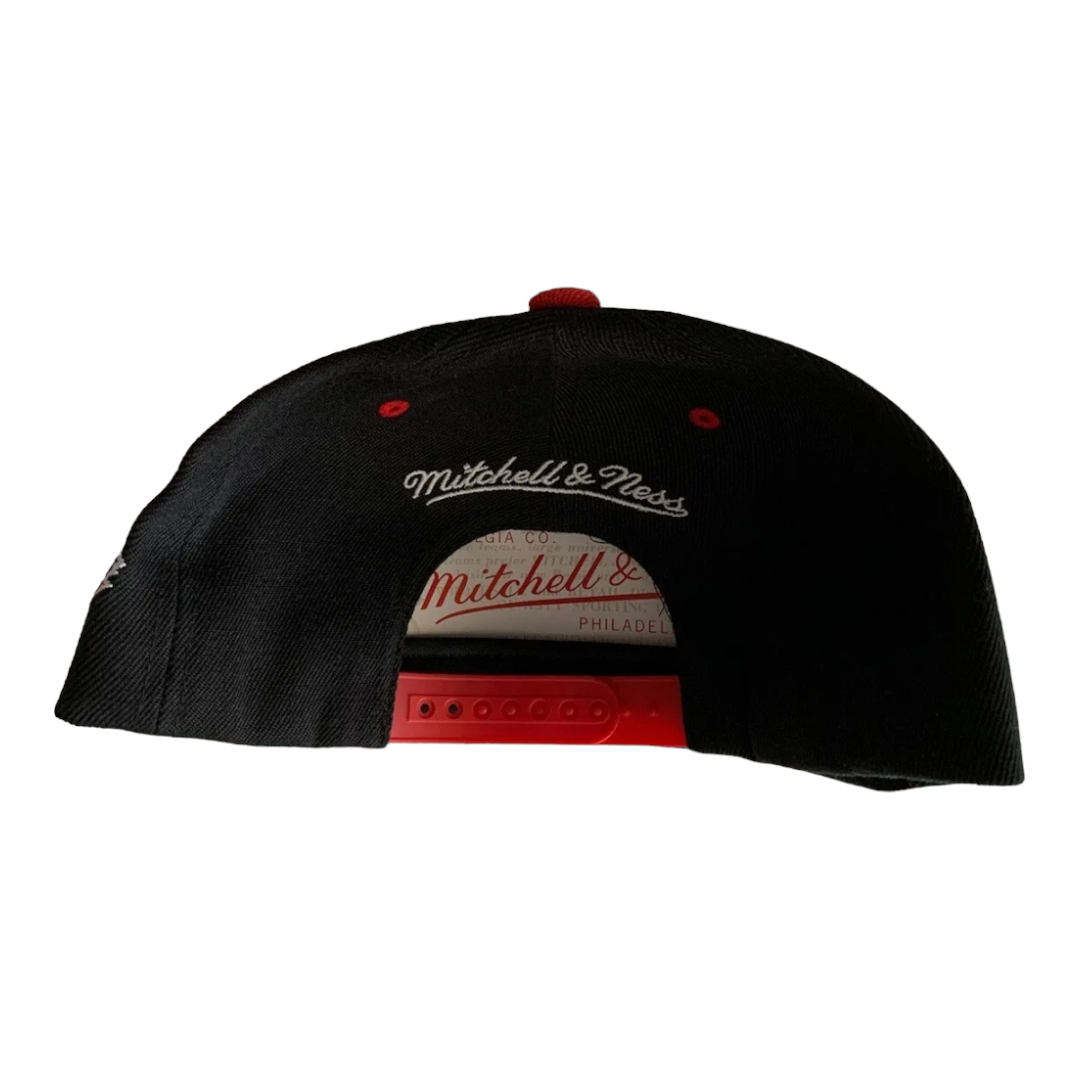 Mitchell & Ness NBA Miami Heats Snapback Hat Dark Heather Charcoal Grey Youth