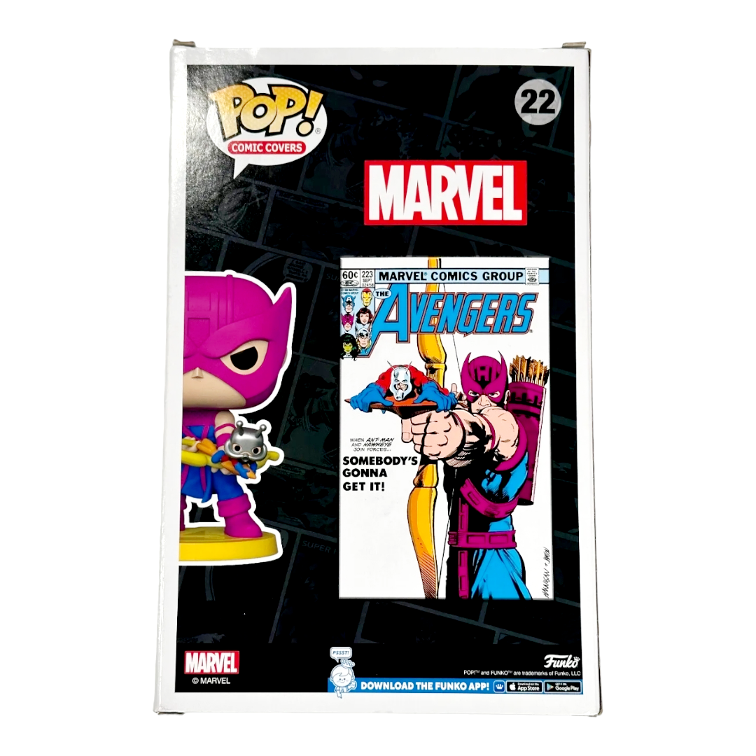 NEW *Funko Pop Marvel #22 Hawkeye & Ant-man w/ #223 Advengers Comics Cover