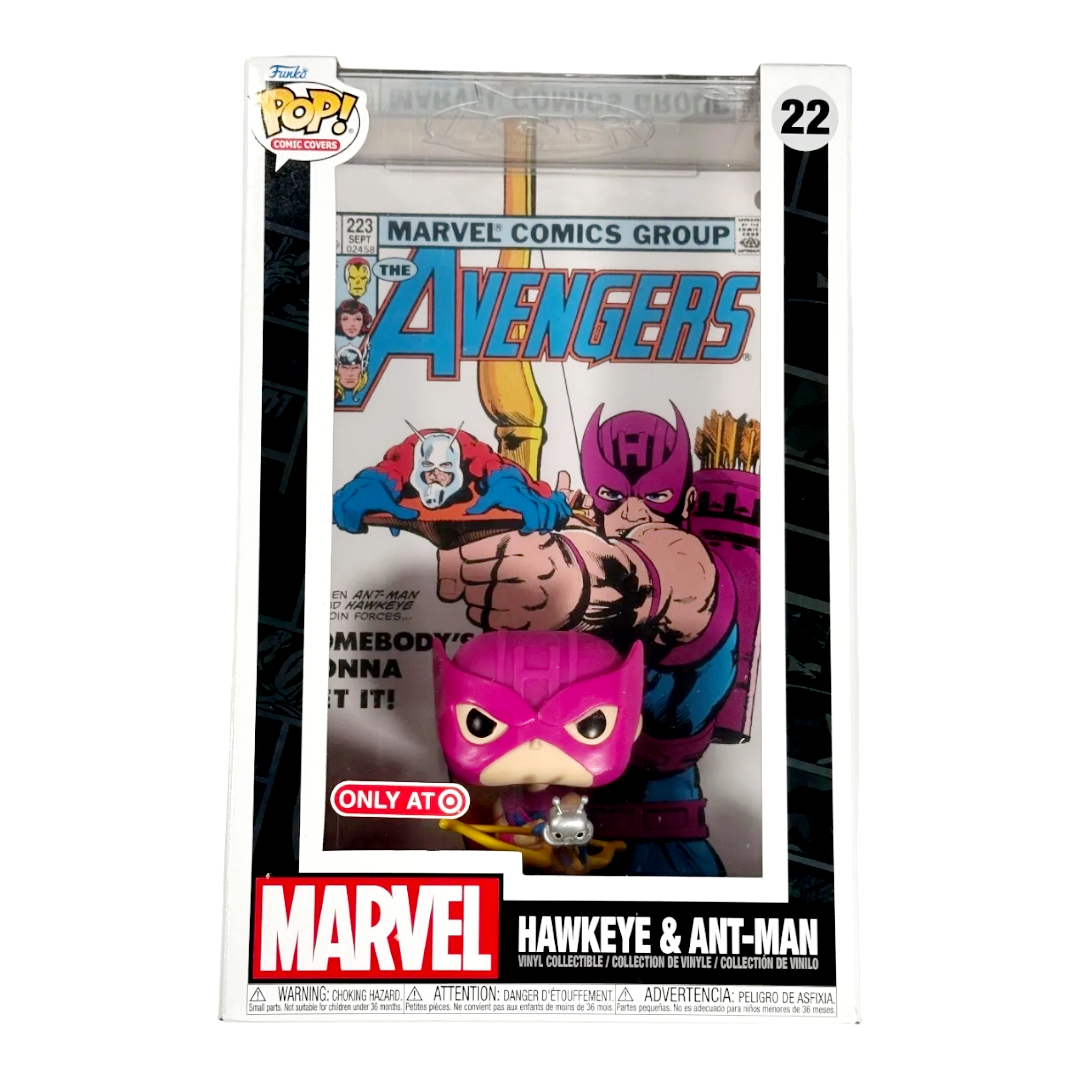 NEW *Funko Pop Marvel #22 Hawkeye & Ant-man w/ #223 Advengers Comics Cover