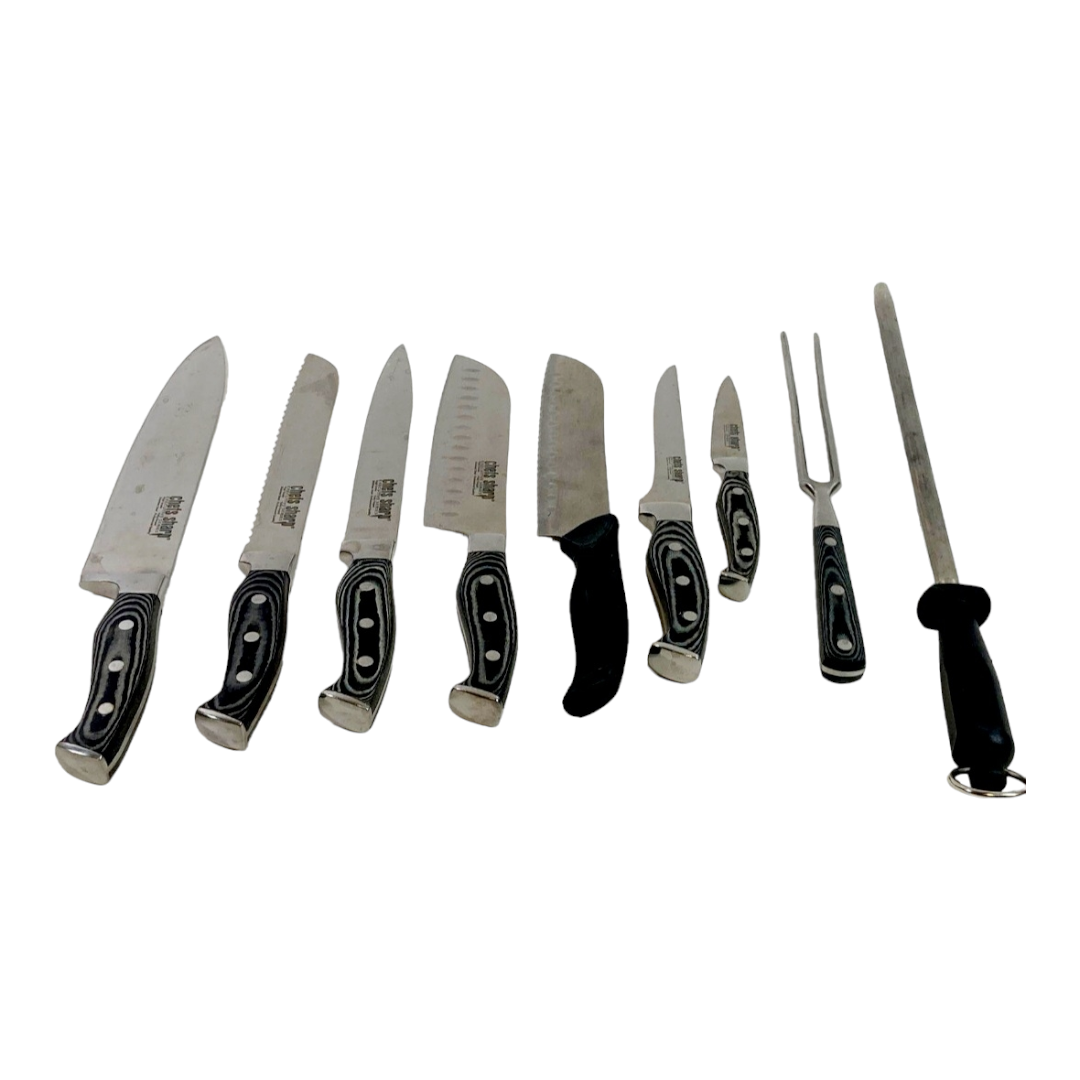 Happy Chef Chefs Sharp Executive Series 8-pc Culinary Tool Knife Set + Roll Case