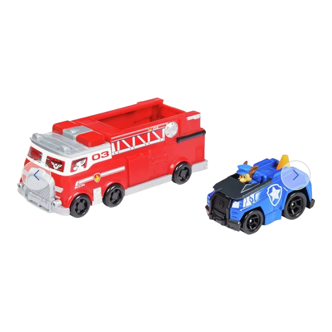 NIB *Paw Patrol True Metal "Ultimate FireTruck" Marshal & Chase Car (2022)