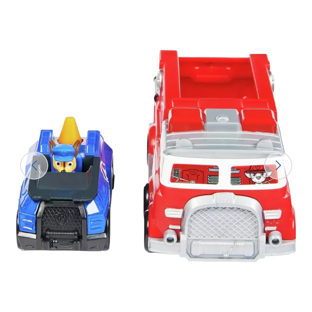 NIB *Paw Patrol True Metal "Ultimate FireTruck" Marshal & Chase Car (2022)