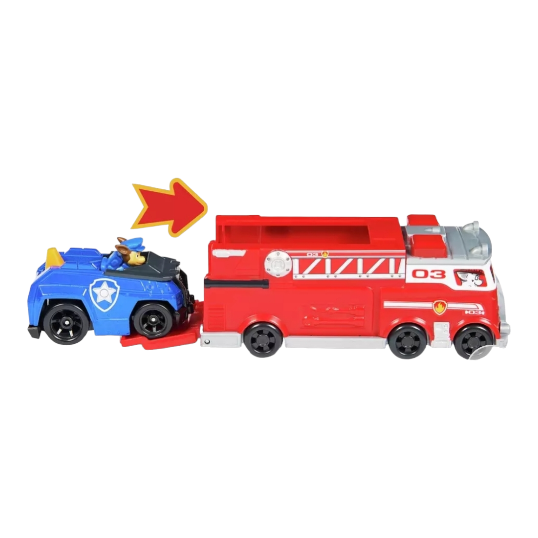 NIB *Paw Patrol True Metal "Ultimate FireTruck" Marshal & Chase Car (2022)