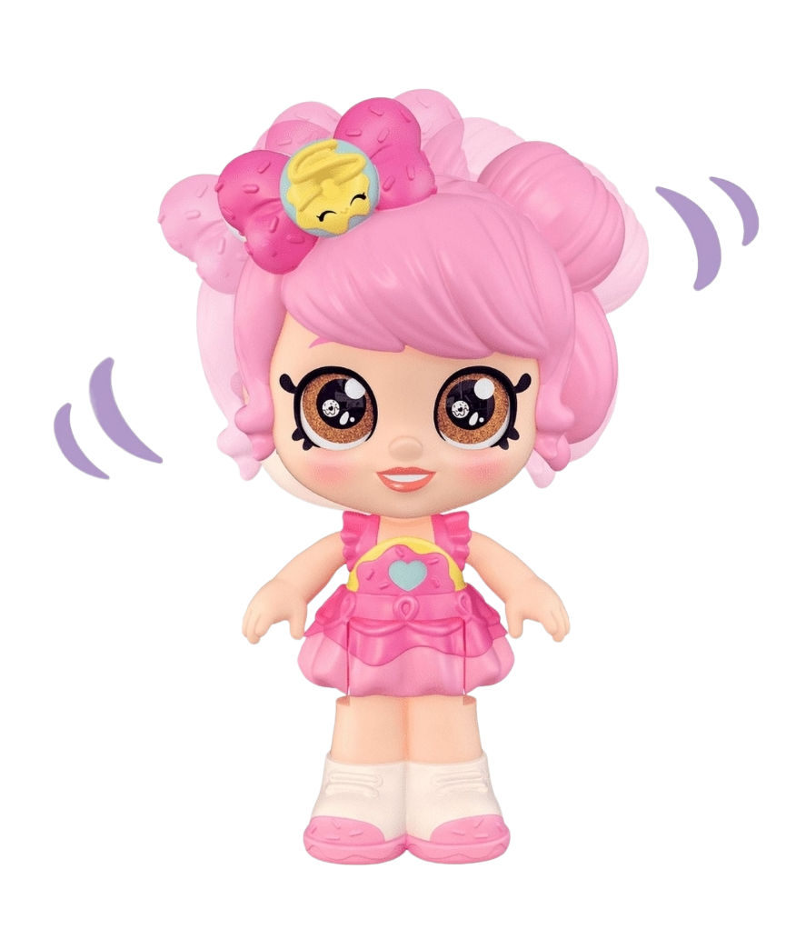 NIB *Kindikids Minis "DonaTina" Collectible Poseable Bobble Head Doll 3.5" Figure