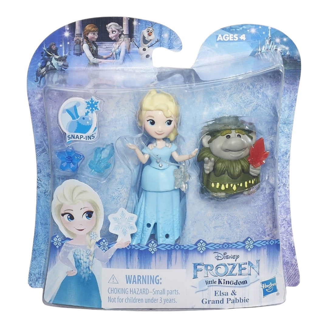 NIB Disney *3 Frozen Action Figures (Elsa w/ Crystals, Grand Pabbie & Honeymaren)